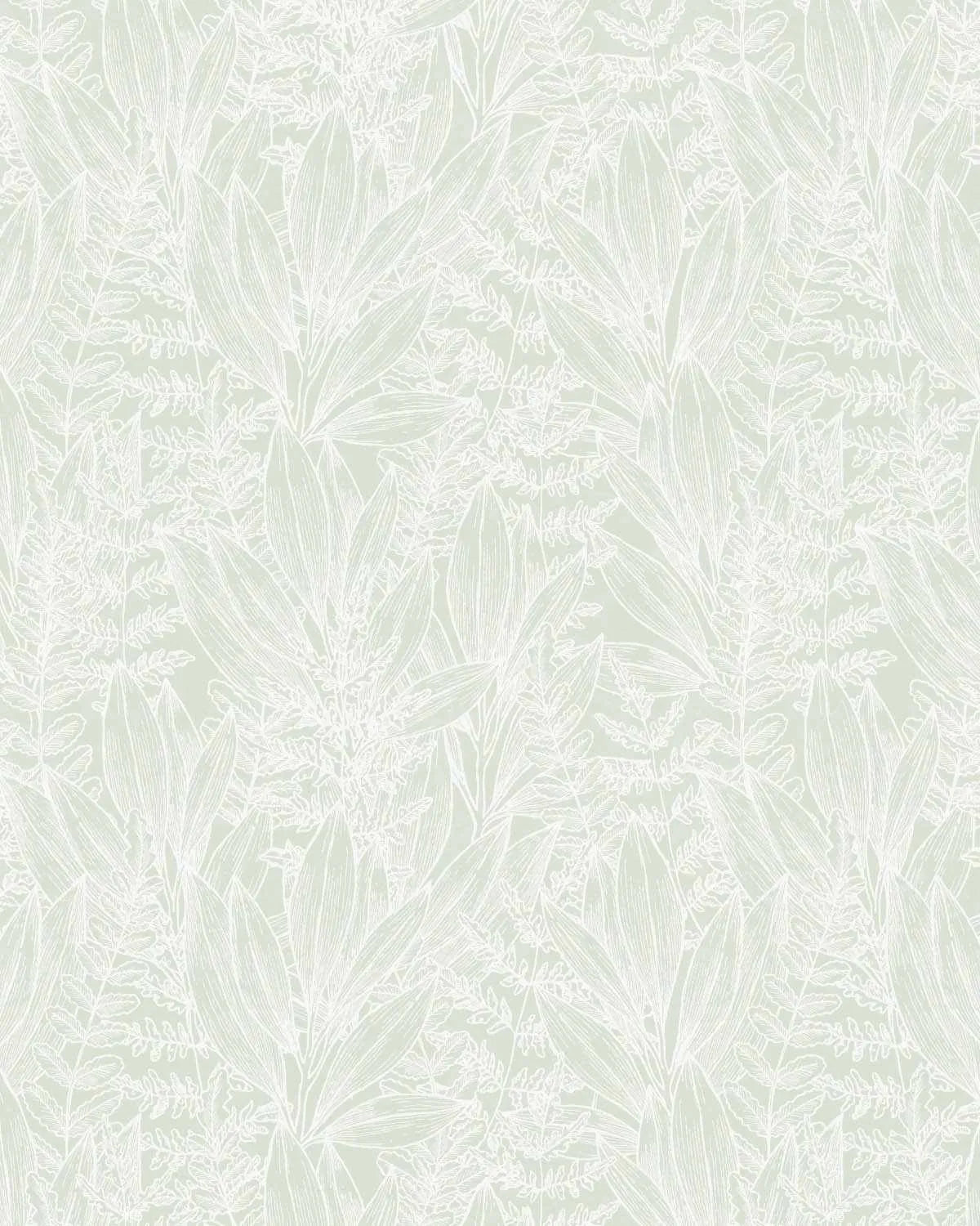 Leafy Escape Sage Green Wallpaper from Olive et Oriel where you can shop wallpaper and artworks online