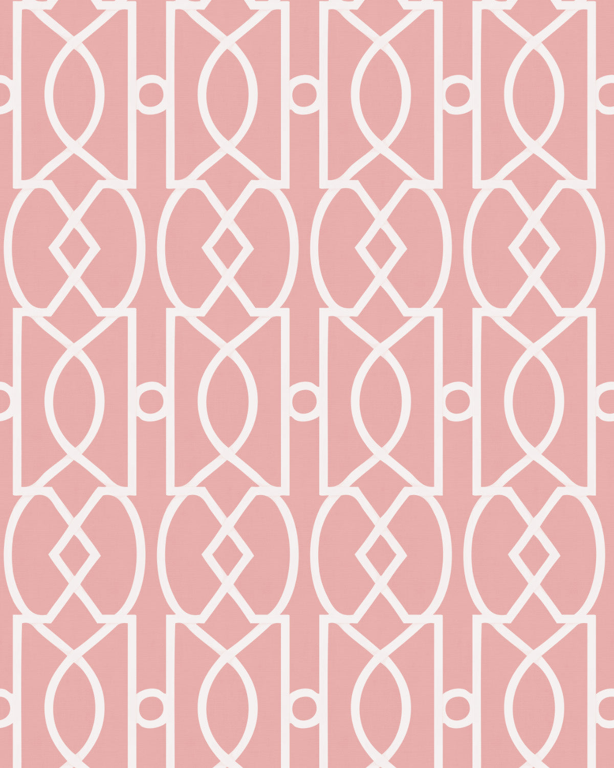 Trellis Luxe in Peach Pink Wallpaper