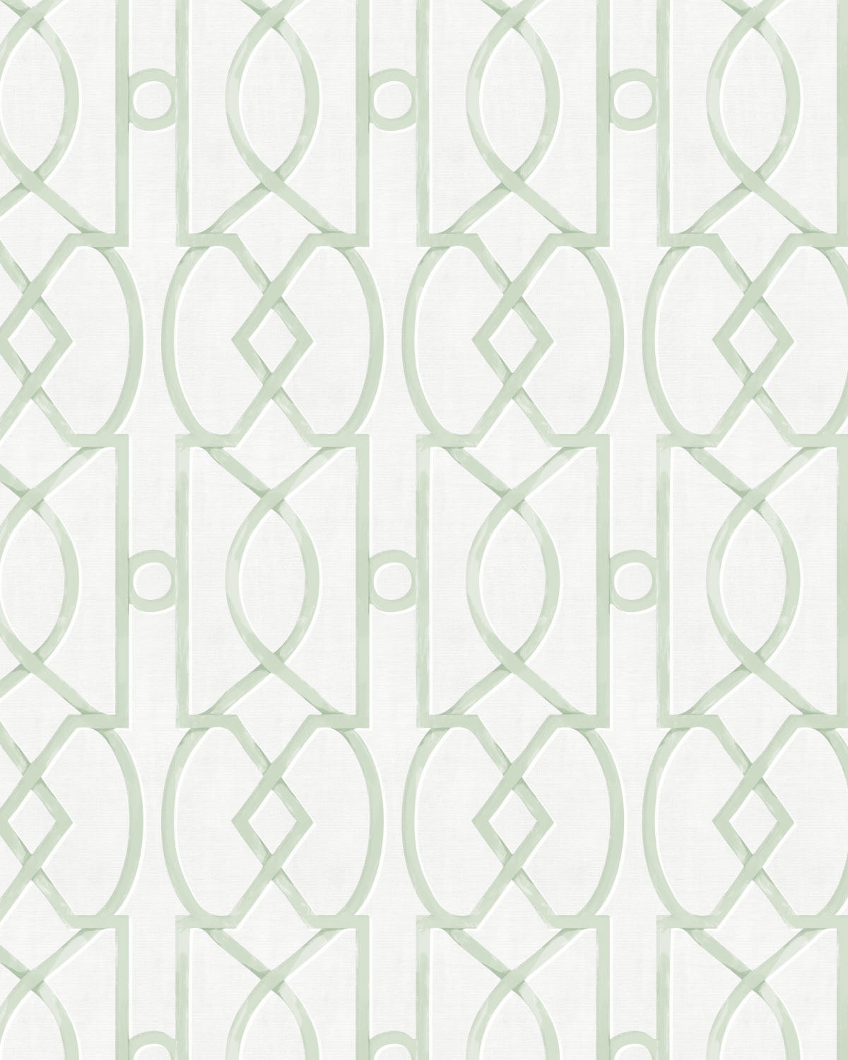 Trellis Luxe in Sage Green Wallpaper