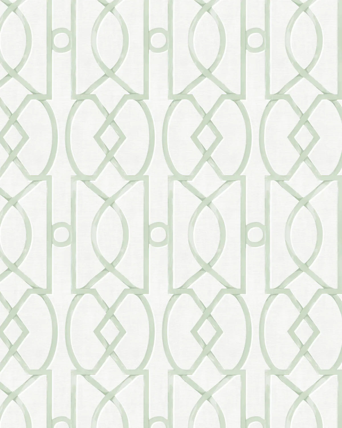 Trellis Luxe in Sage Green Wallpaper from Olive et Oriel where you can shop wallpaper and artworks online