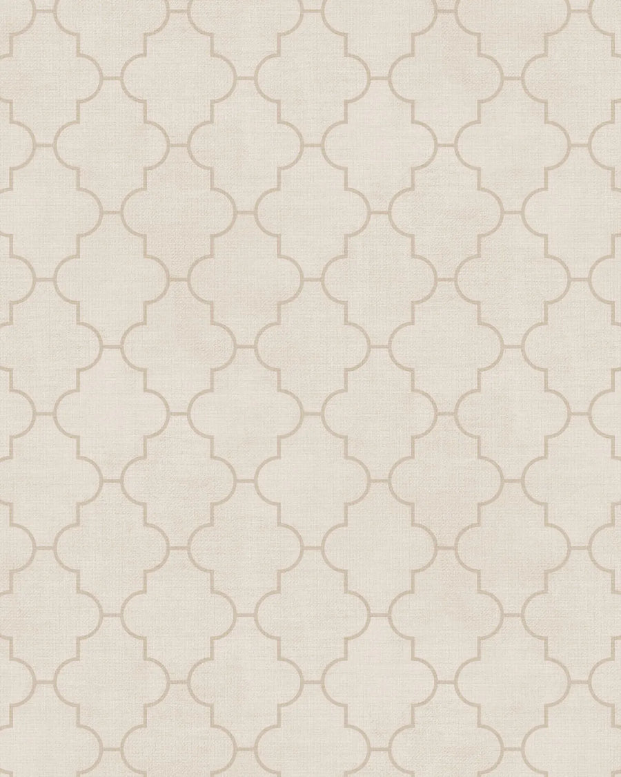 Luxe Hex Beige Wallpaper from Olive et Oriel where you can shop wallpaper and artworks online
