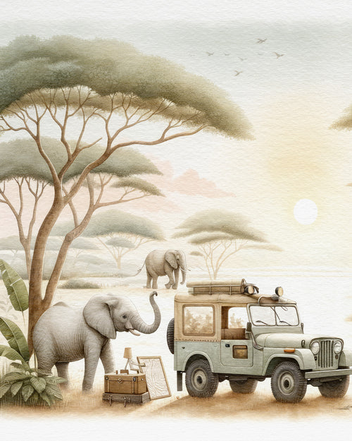 Safari Wildlife Wonders Wallpaper Mural