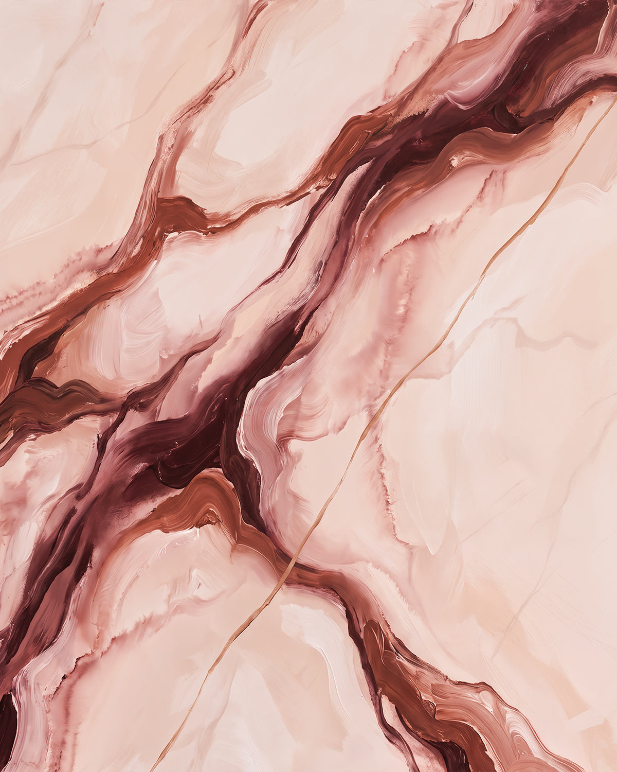 Cocoa Rosewood Wallpaper Mural