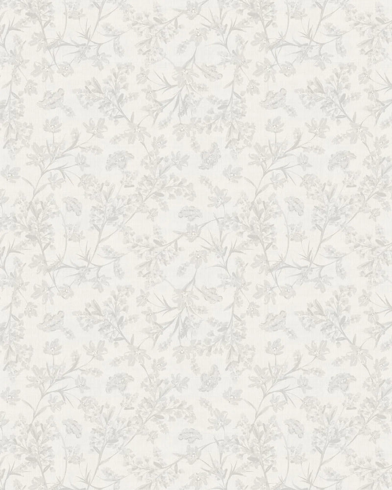 Garden Foliage in Soft Grey Wallpaper from Olive et Oriel where you can shop wallpaper and artworks online