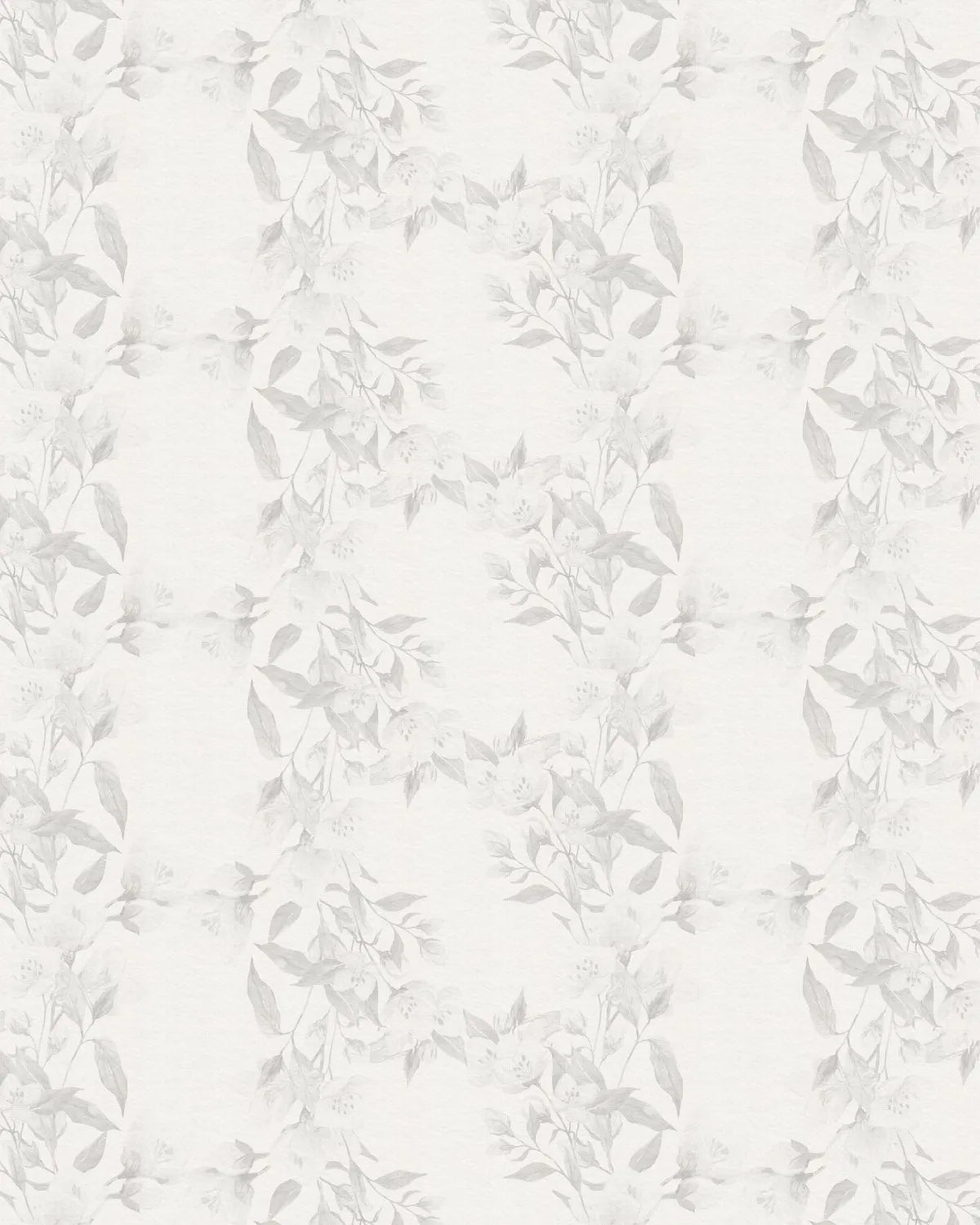 Calming Florals in Soft Grey Wallpaper from Olive et Oriel where you can shop wallpaper and artworks online