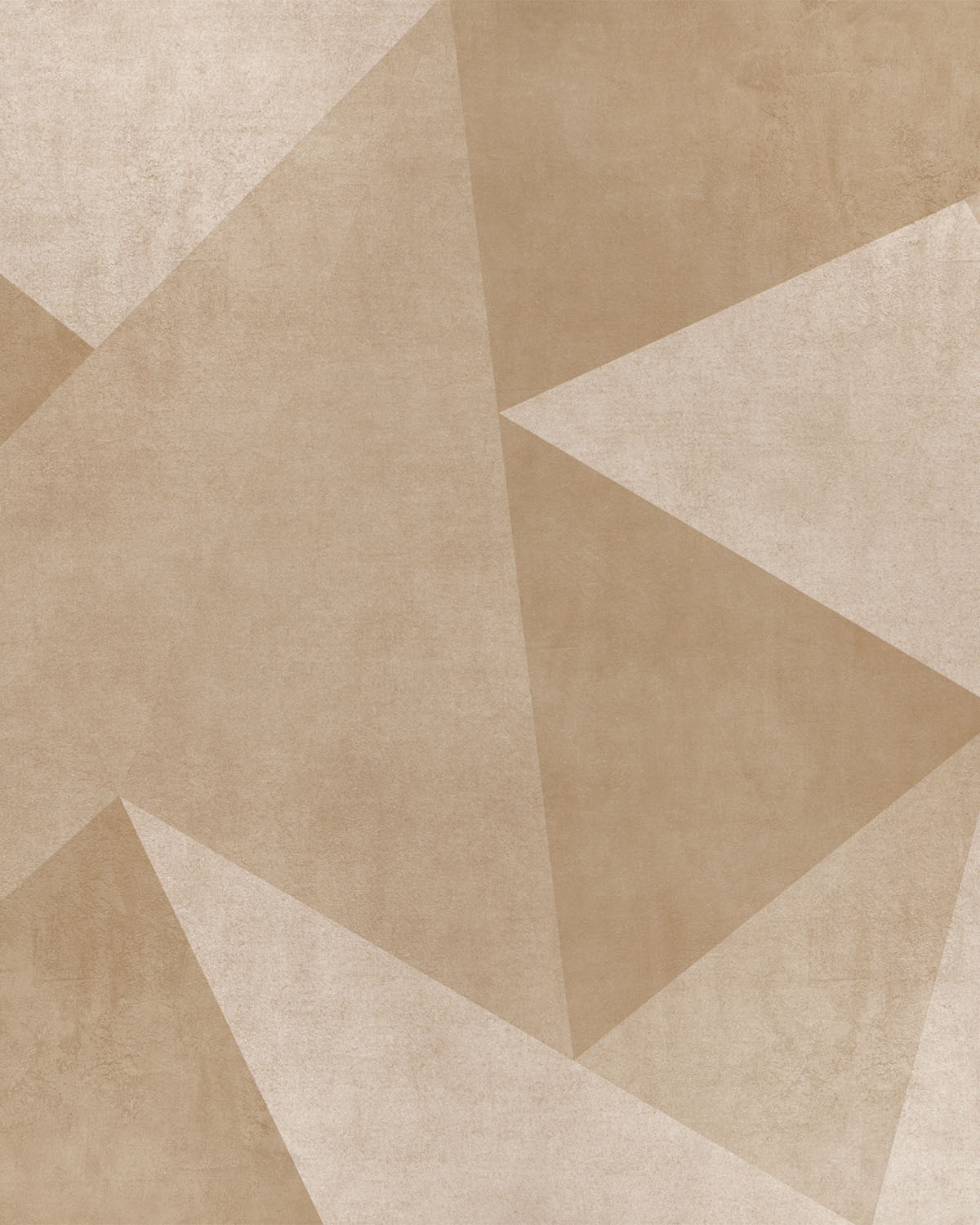 Modern Angles Mural Beige & Tan Wallpaper