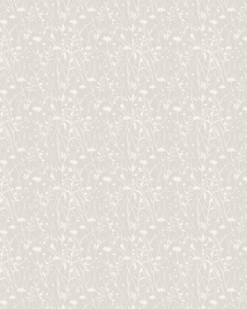 Meadow Floral in Soft Grey Wallpaper from Olive et Oriel where you can shop wallpaper and artworks online