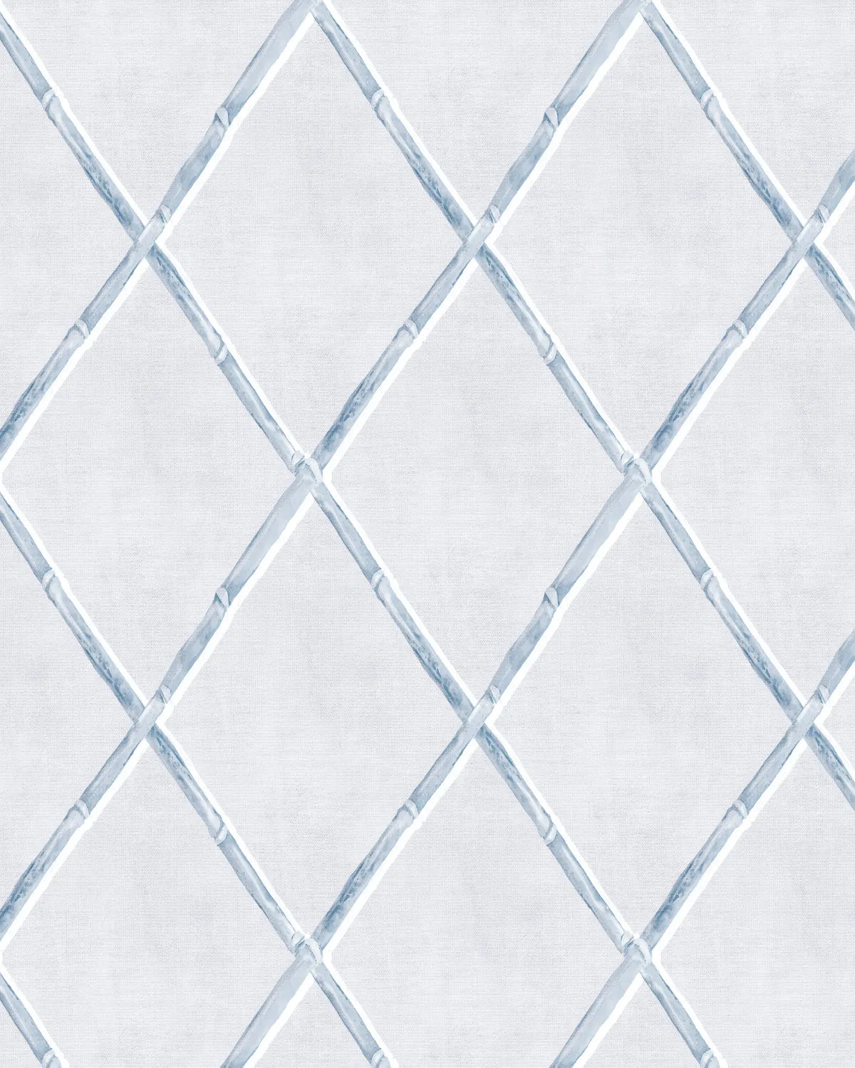 Bamboo Lattice in Coastal Blue Wallpaper from Olive et Oriel where you can shop wallpaper and artworks online