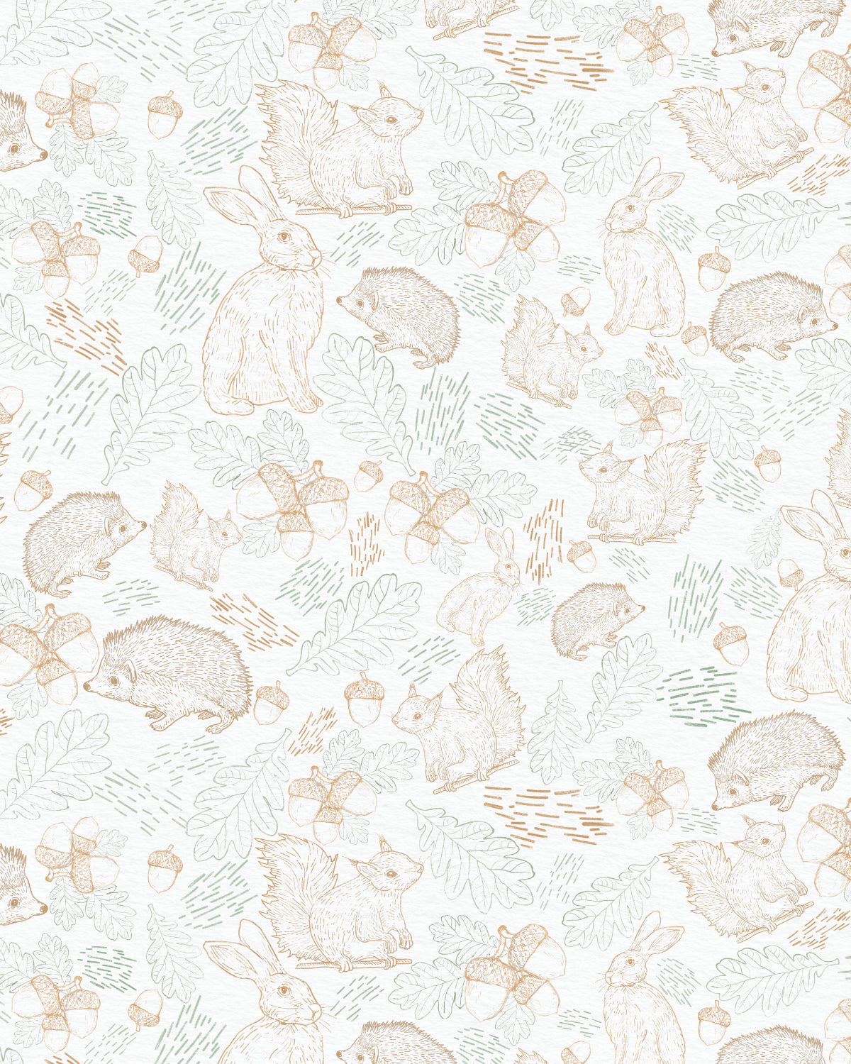 Woodland Animal Friends Wallpaper