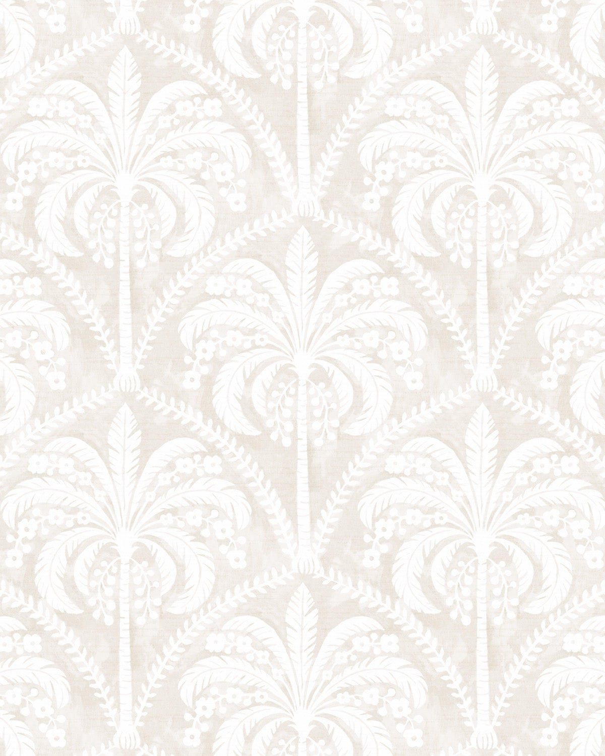 Priano Palms in Beige Wallpaper