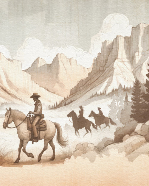 Wild West Wranglers Wallpaper Mural