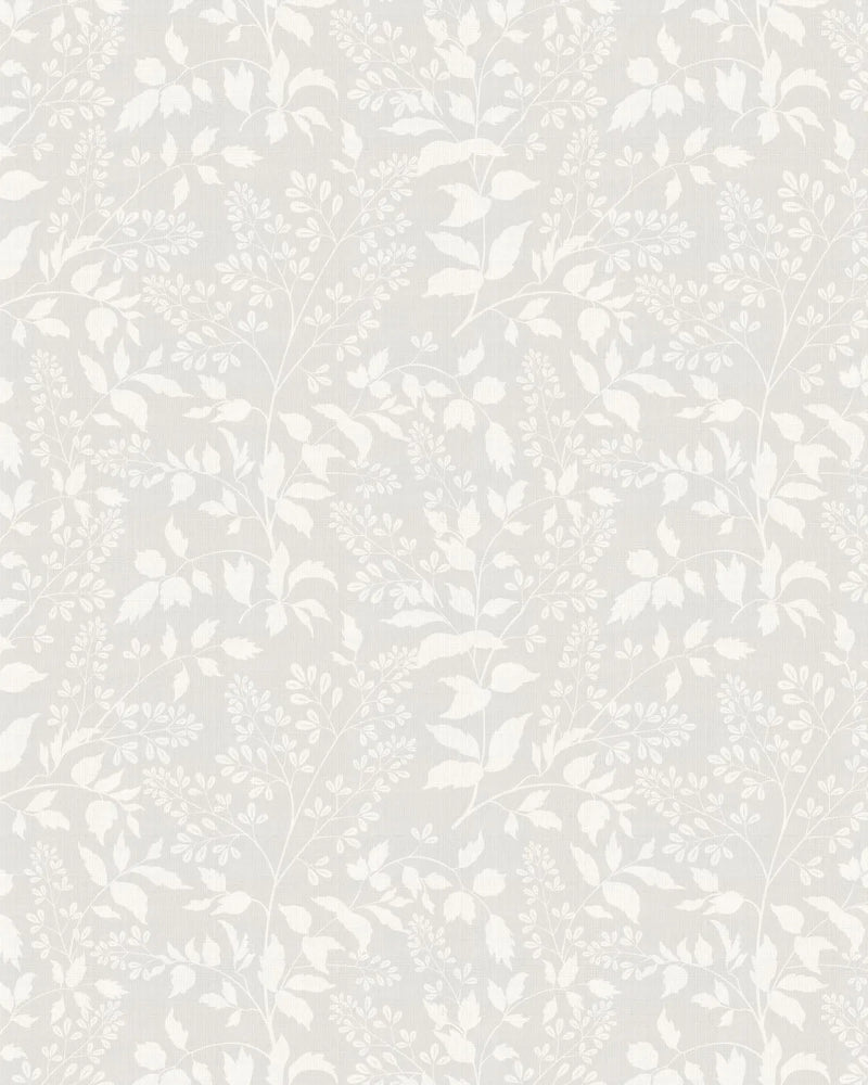 Luxe Country Foliage in Soft Grey Wallpaper from Olive et Oriel where you can shop wallpaper and artworks online