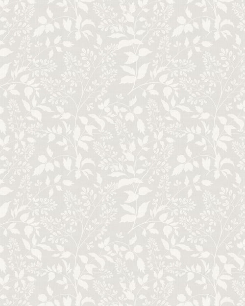 Luxe Country Foliage in Soft Grey Wallpaper