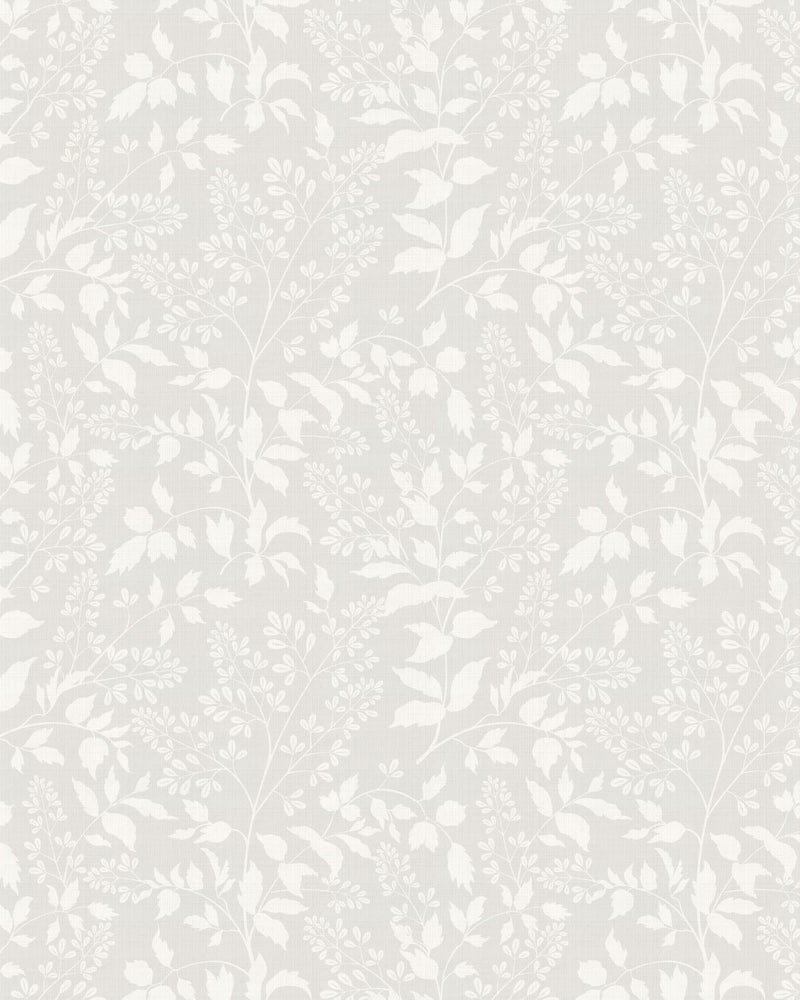 Luxe Country Foliage in Soft Grey Wallpaper