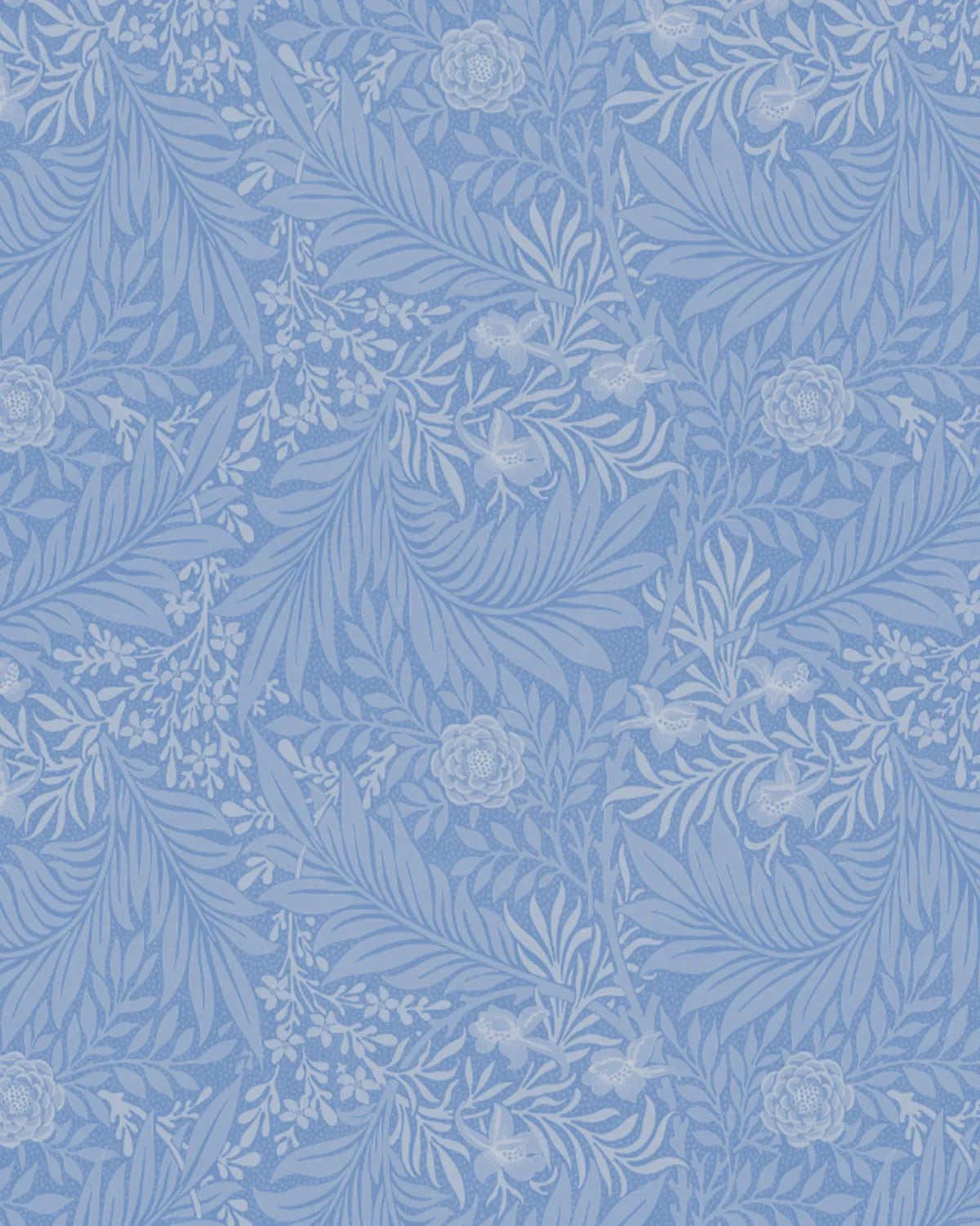 Garden Provence Navy Blue Wallpaper from Olive et Oriel where you can shop wallpaper and artworks online