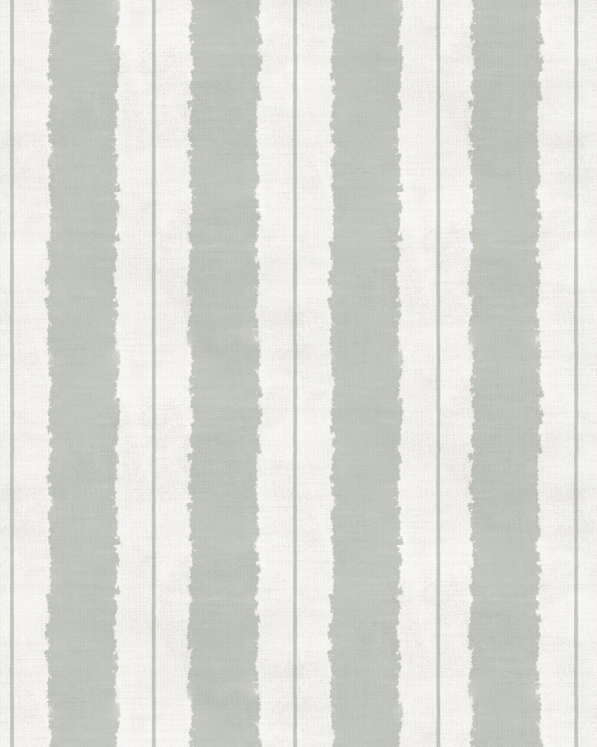 Painterly Stripes In Eucalyptus Green Wallpaper