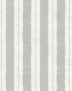 Painterly Stripes In Eucalyptus Green Wallpaper