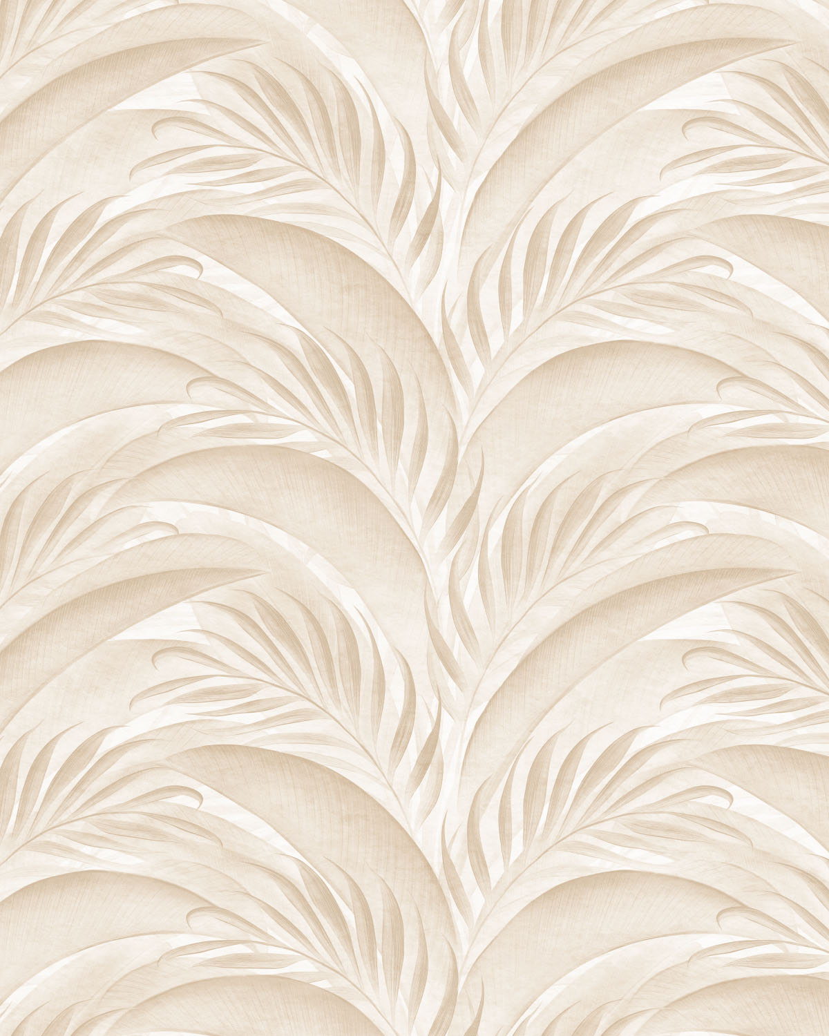 Palm City Cream & Beige Wallpaper