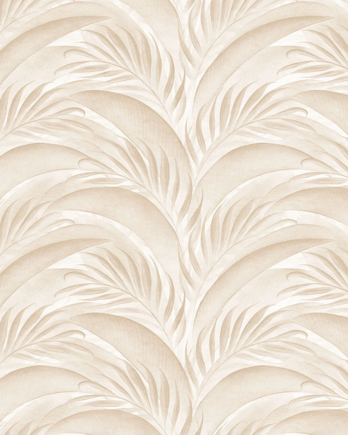 Palm City Cream & Beige Wallpaper from Olive et Oriel where you can shop wallpaper and artworks online