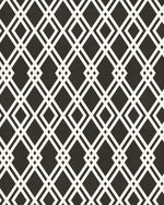 Luxe Lattice Black & White Wallpaper