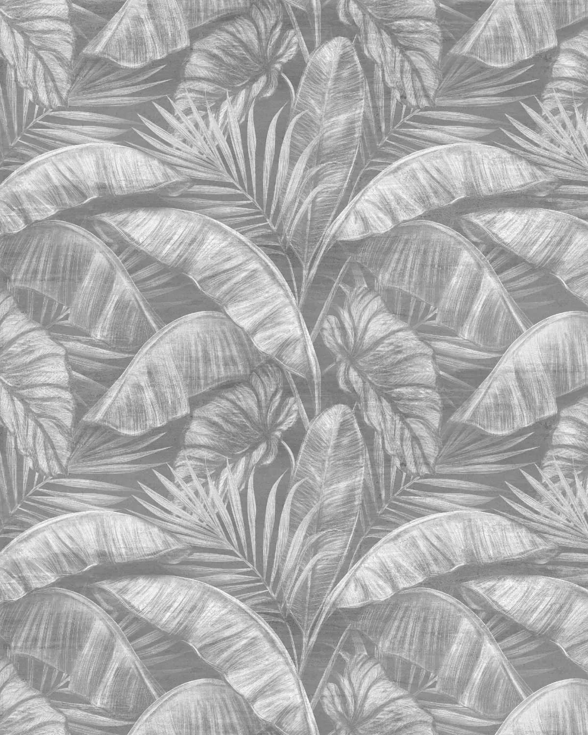 Tropics Black & White Wallpaper from Olive et Oriel where you can shop wallpaper and artworks online