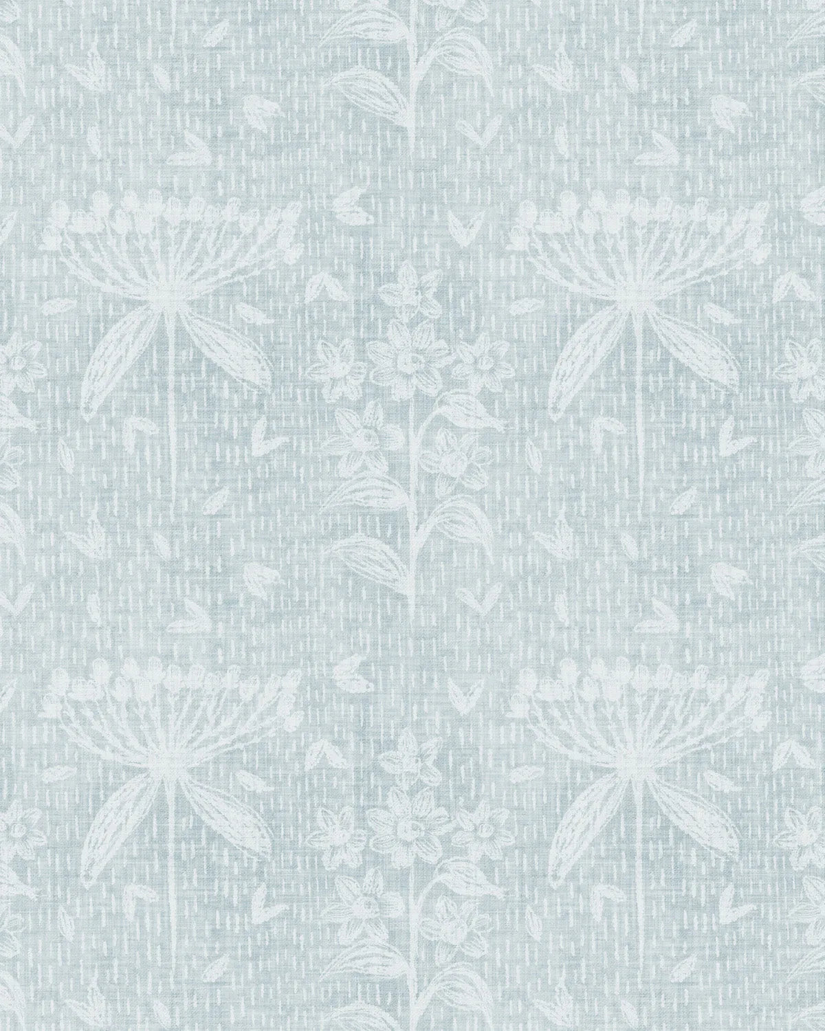 Country Stems in Blue Wallpaper from Olive et Oriel where you can shop wallpaper and artworks online