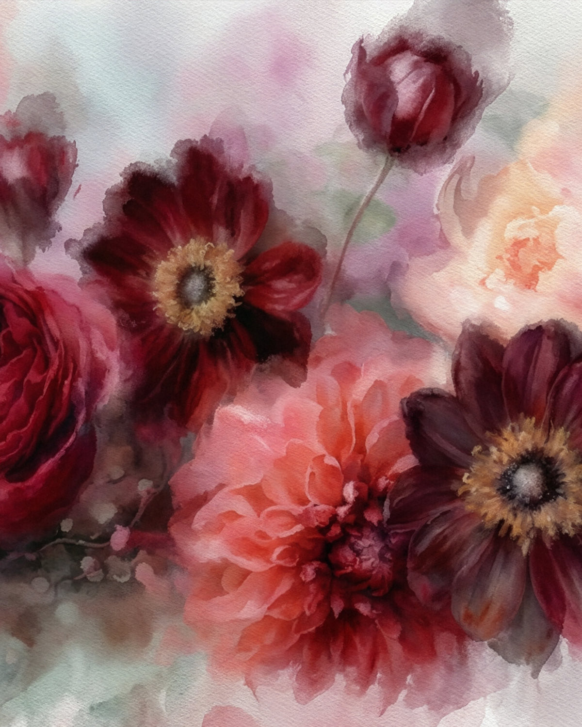 Velvet Petals Mural Wallpaper