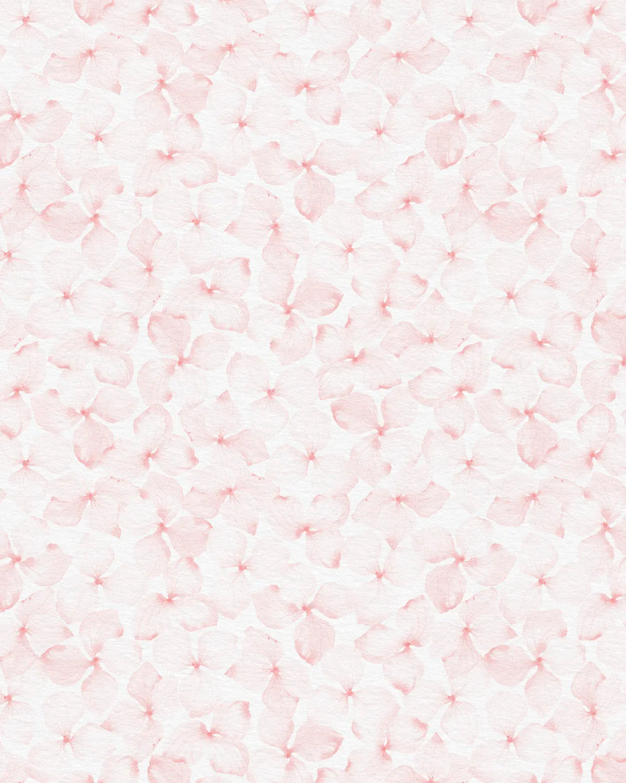 Fallen Flowers in Soft Pink Wallpaper from Olive et Oriel where you can shop wallpaper and artworks online