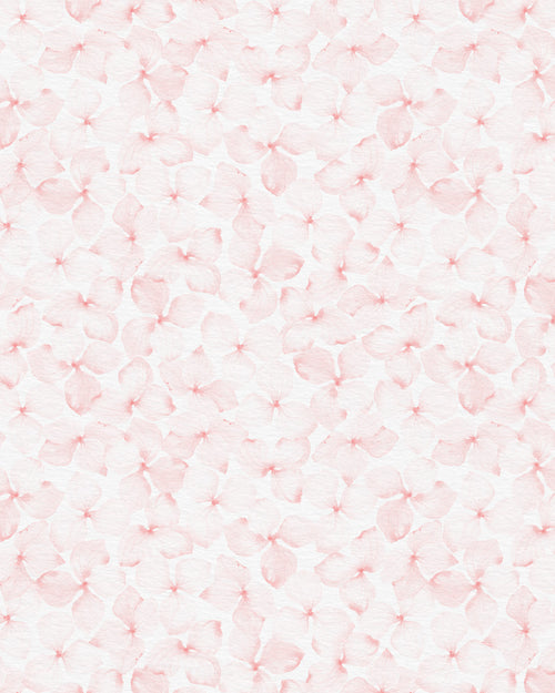 Fallen Flowers in Soft Pink Wallpaper