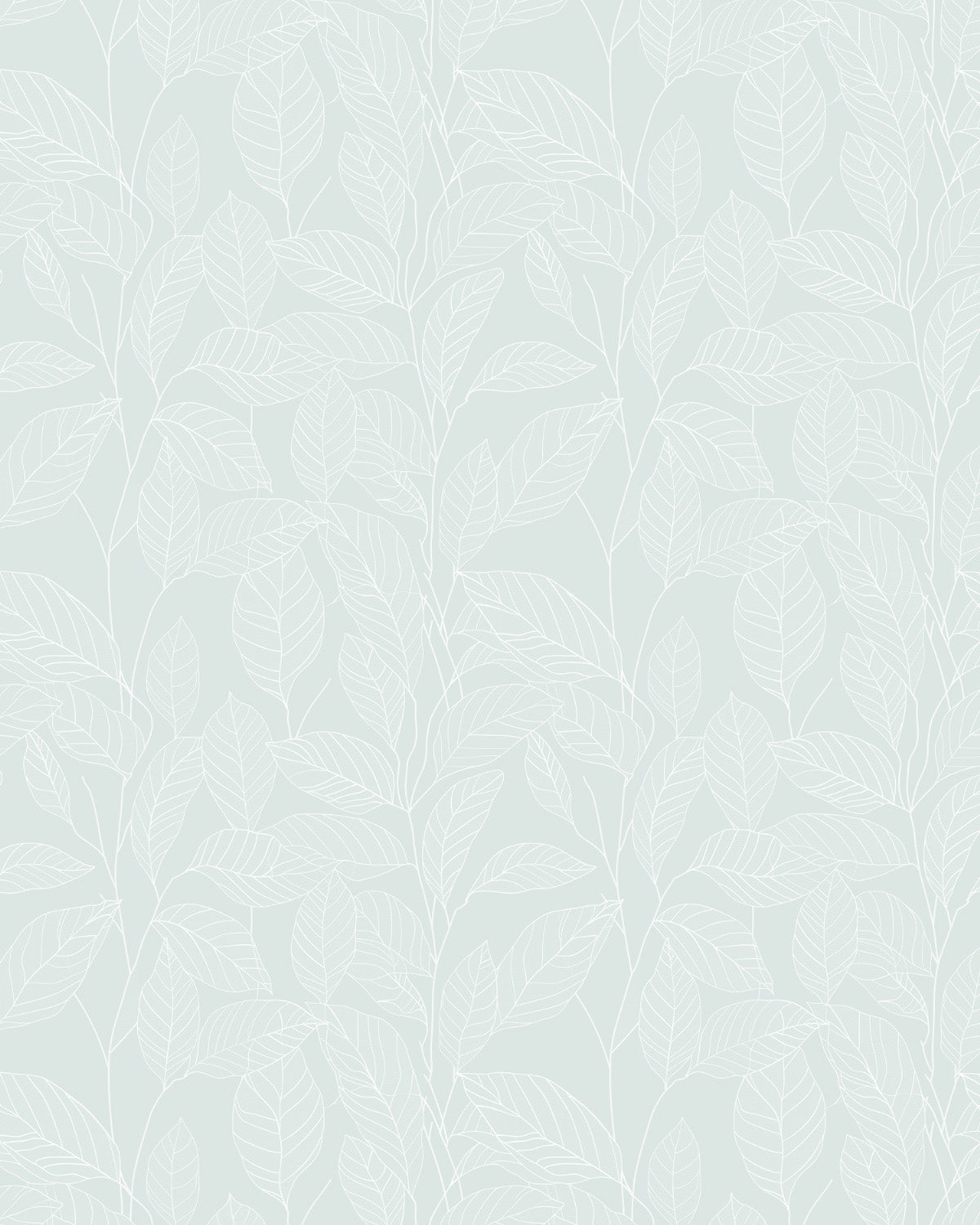 Leafy Vienna in Glacier Commercial Vinyl Wallcovering