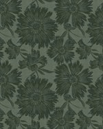 Luxe Country Floral Dark Green Wallpaper
