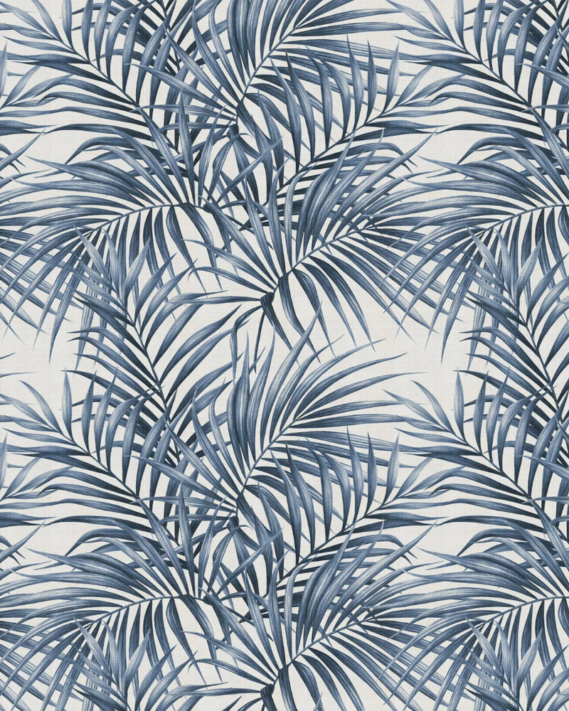 Alfresco Palm Navy Blue Wallpaper from Olive et Oriel where you can shop wallpaper and artworks online