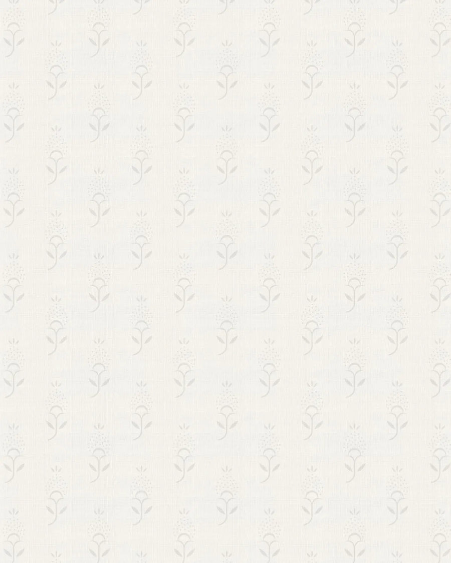 Country Stem in Soft Grey Wallpaper from Olive et Oriel where you can shop wallpaper and artworks online