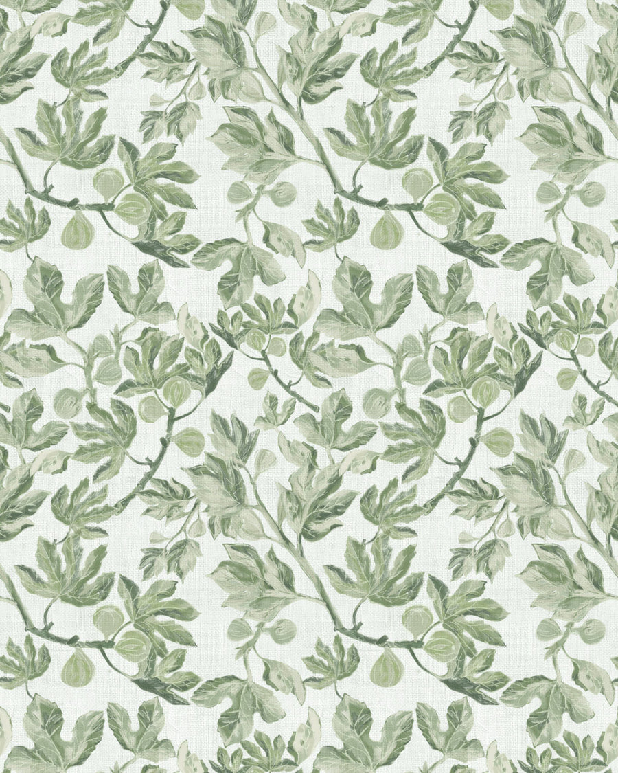 Fig Leaf Luxe Wallpaper from Olive et Oriel where you can shop wallpaper and artworks online