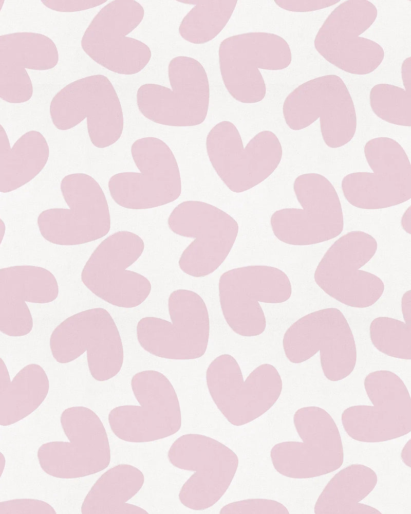 Love Heart Dreams in Pink Wallpaper from Olive et Oriel where you can shop wallpaper and artworks online