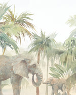 Jungle Elephants Wallpaper Mural