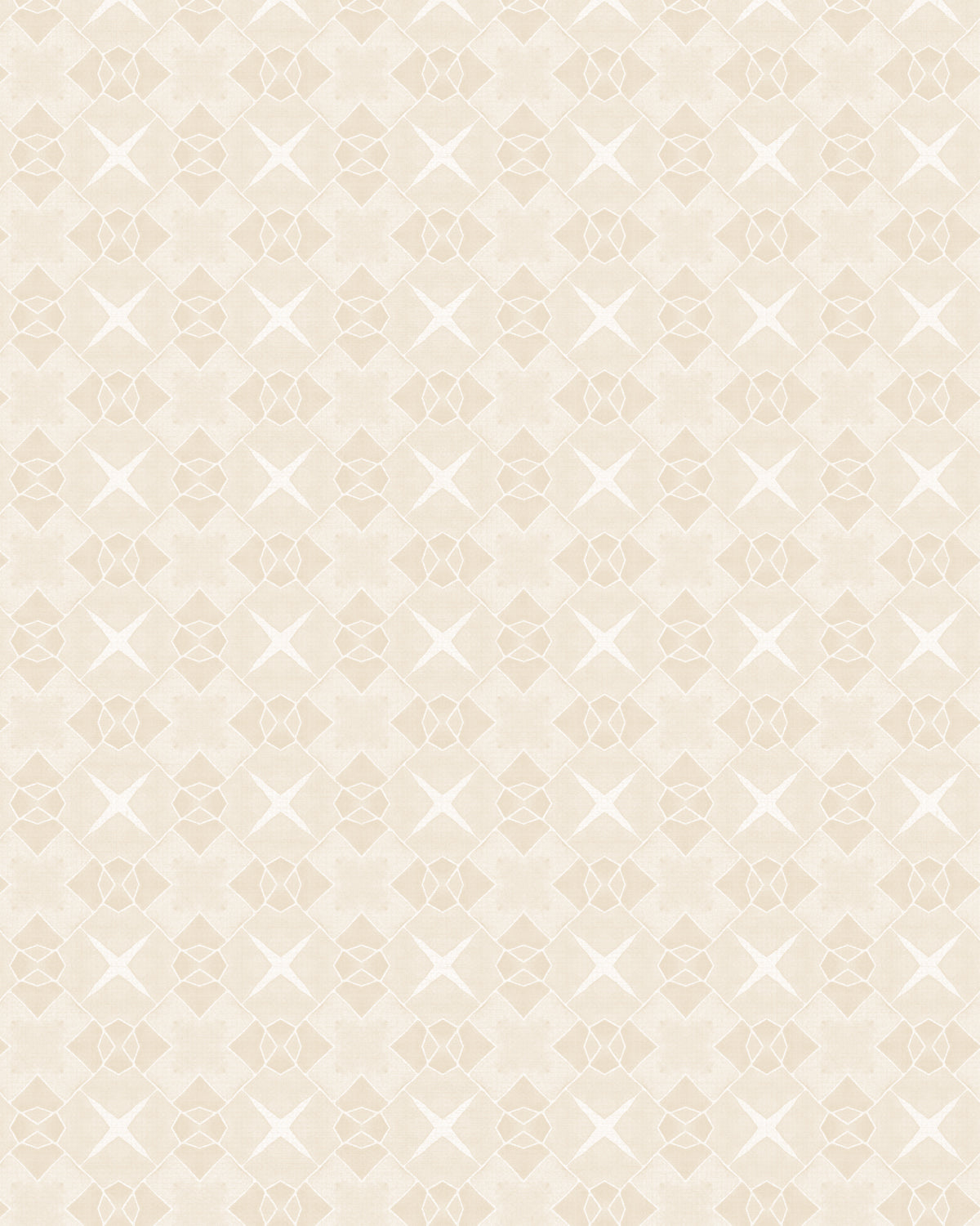 Geo Cross Stitch Beige Wallpaper