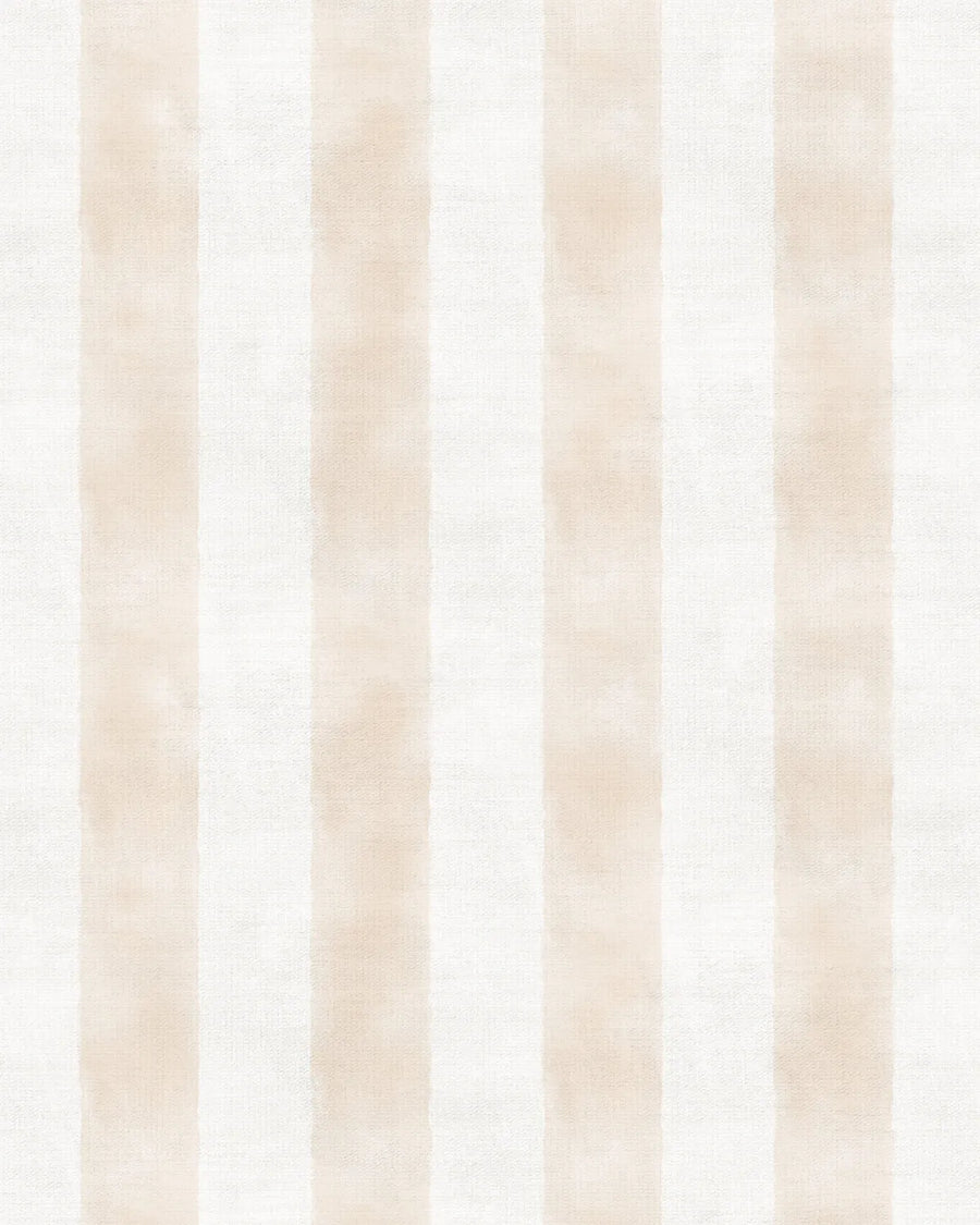 Painted Stripe In Beige Wallpaper from Olive et Oriel where you can shop wallpaper and artworks online