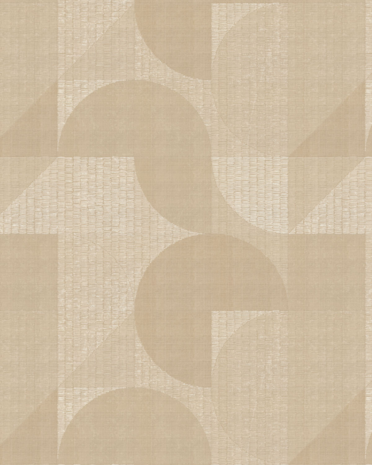 Cutting Shapes Beige Wallpaper