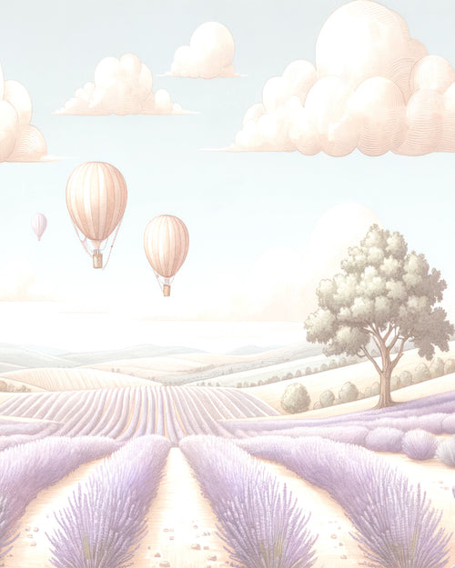 Fields of Lavender Wallpaper Mural