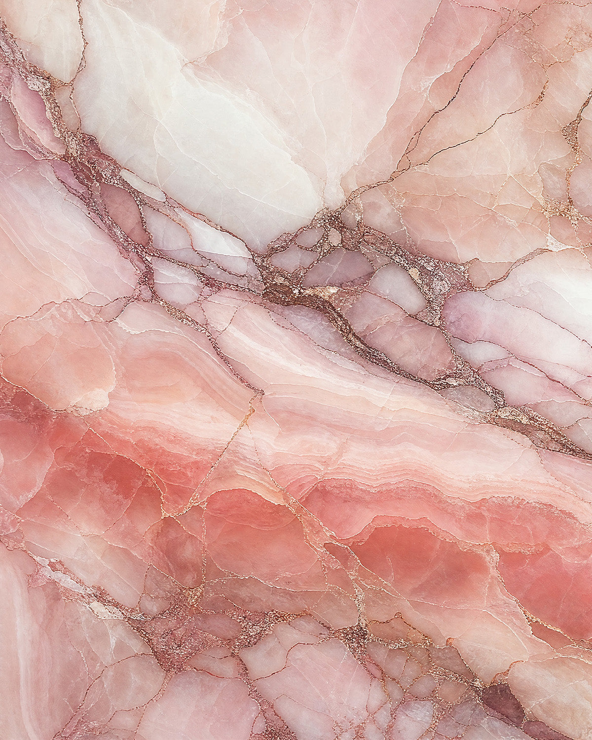 Pink Salt Marble Mural Wallpaper