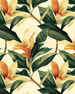 Amber Garden Colonial Wallpaper