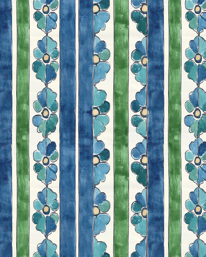 Capri Blue Wallpaper from Olive et Oriel where you can shop wallpaper and artworks online
