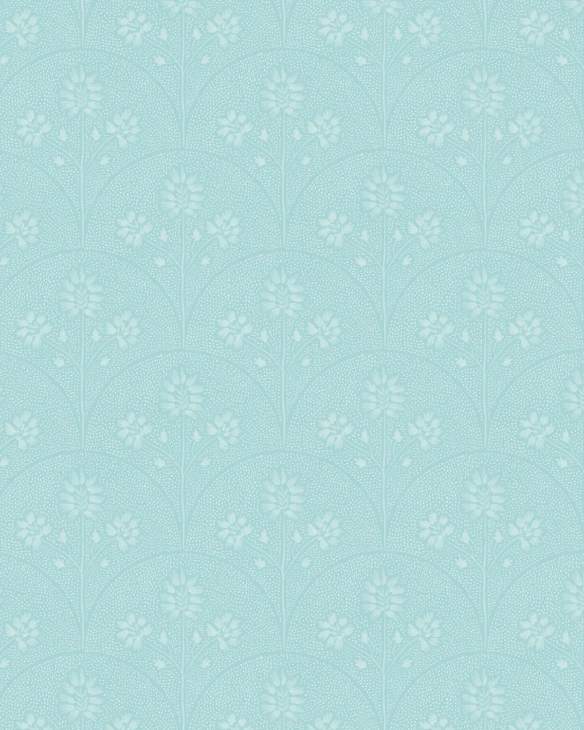 County Scallops Light Teal Blue Wallpaper from Olive et Oriel where you can shop wallpaper and artworks online