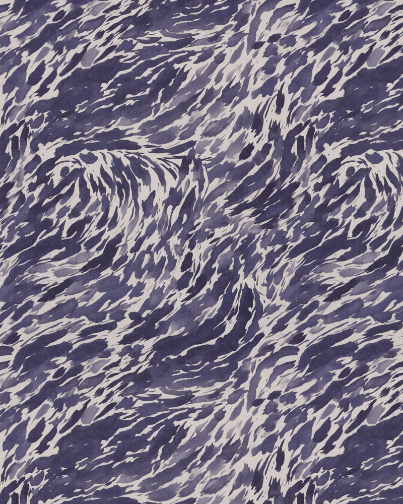 Coastal Drift in Navy Blue Wallpaper from Olive et Oriel where you can shop wallpaper and artworks online