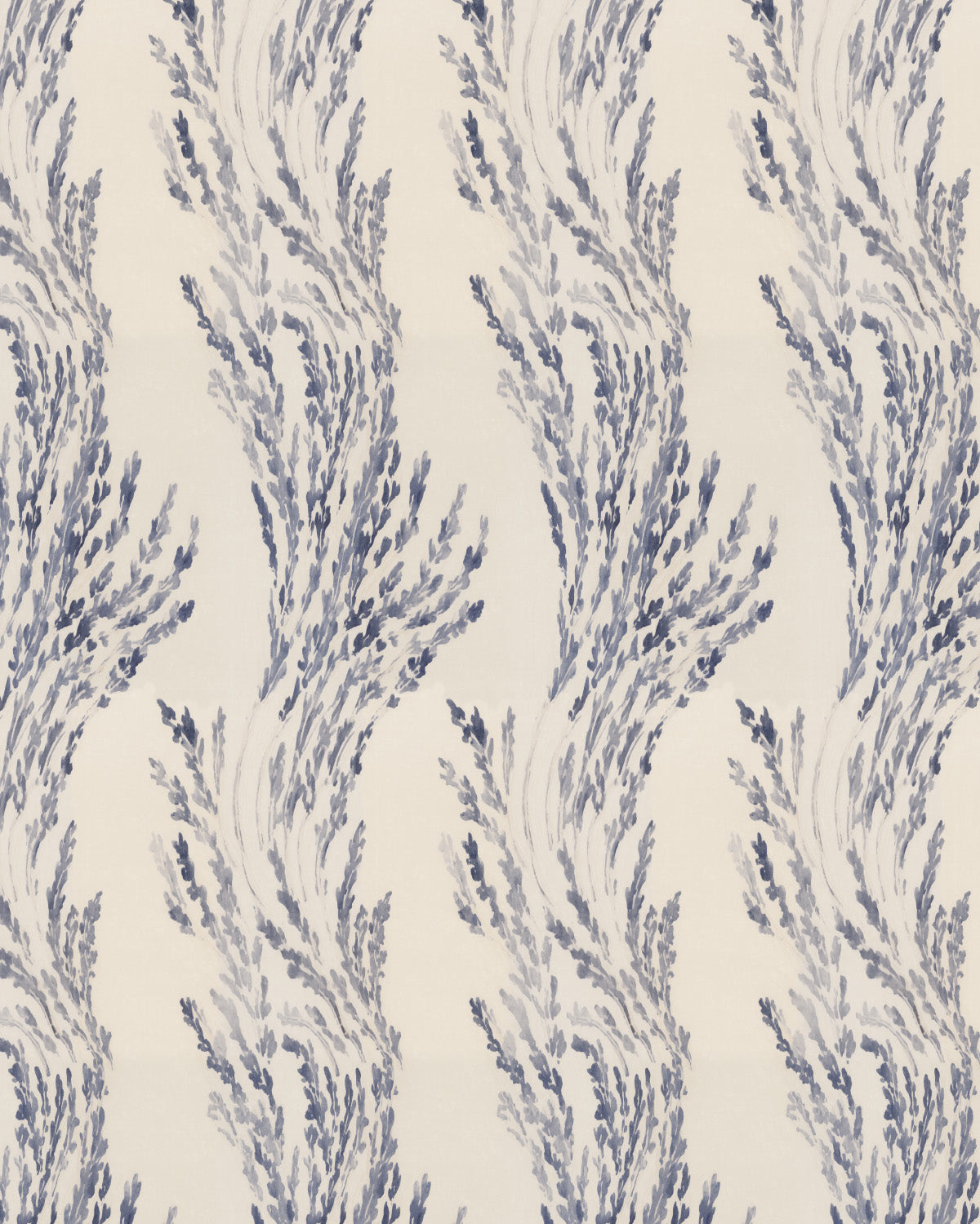 Coastal Kelp in Navy Blue Wallpaper