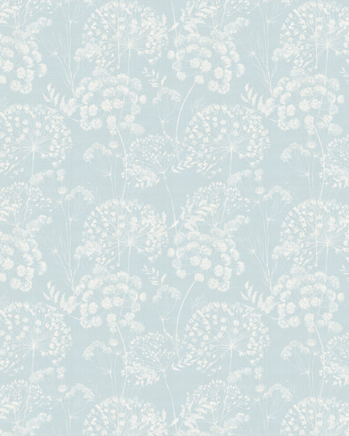 Dandelions in Bloom in Soft Blue Wallpaper
