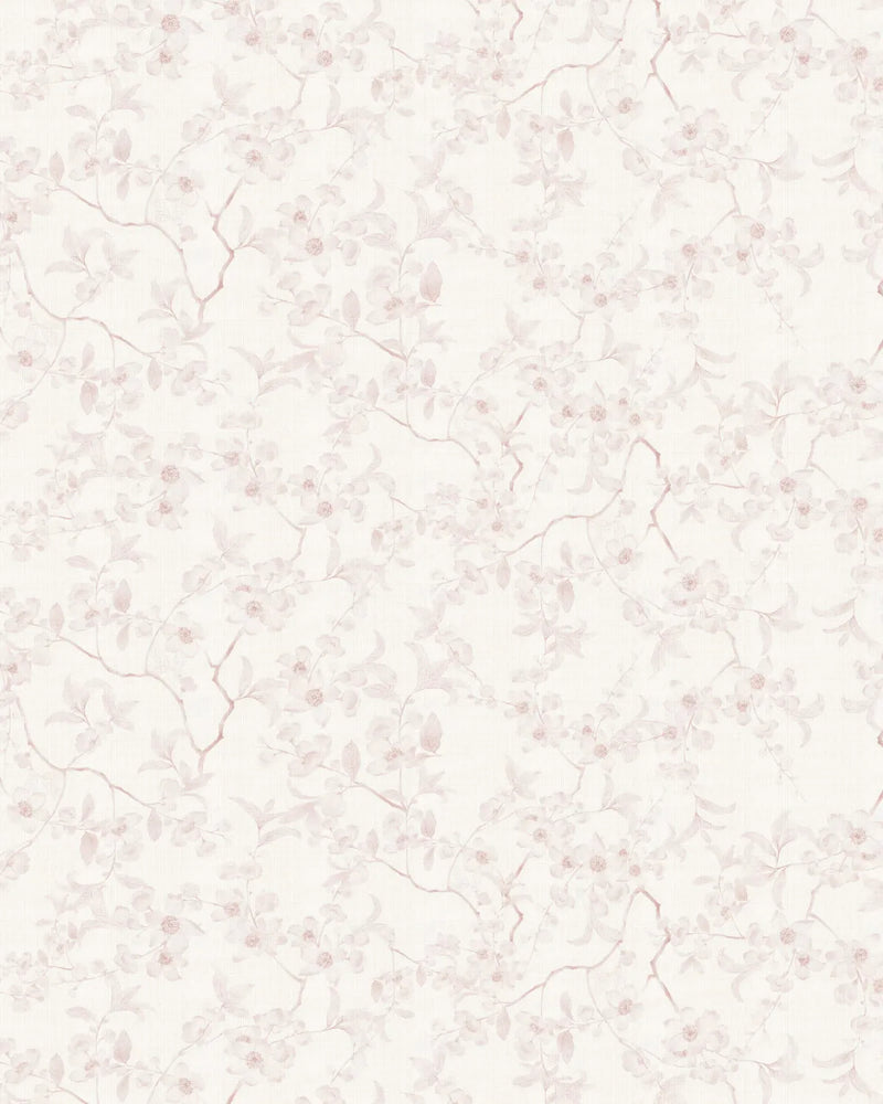 Country Floral Stems in Dusty Pink Wallpaper from Olive et Oriel where you can shop wallpaper and artworks online