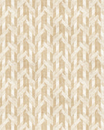 Herringbone Stitch Beige Wallpaper