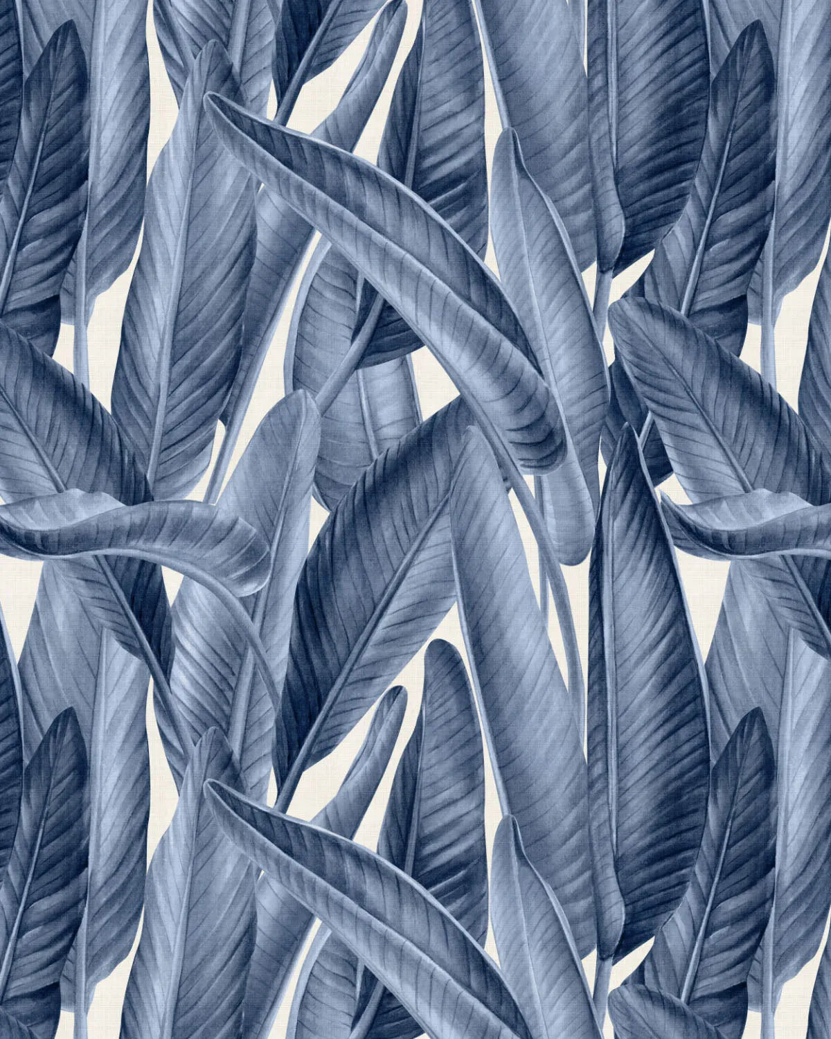 Gold Coast Palm Navy Blue Wallpaper from Olive et Oriel where you can shop wallpaper and artworks online